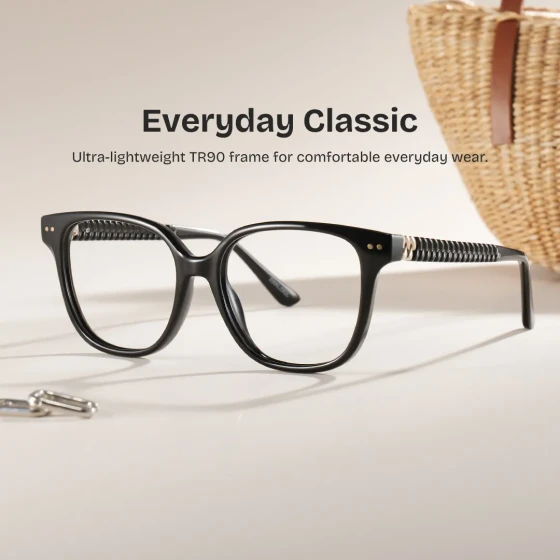 Cat eye Black mixed Glasses